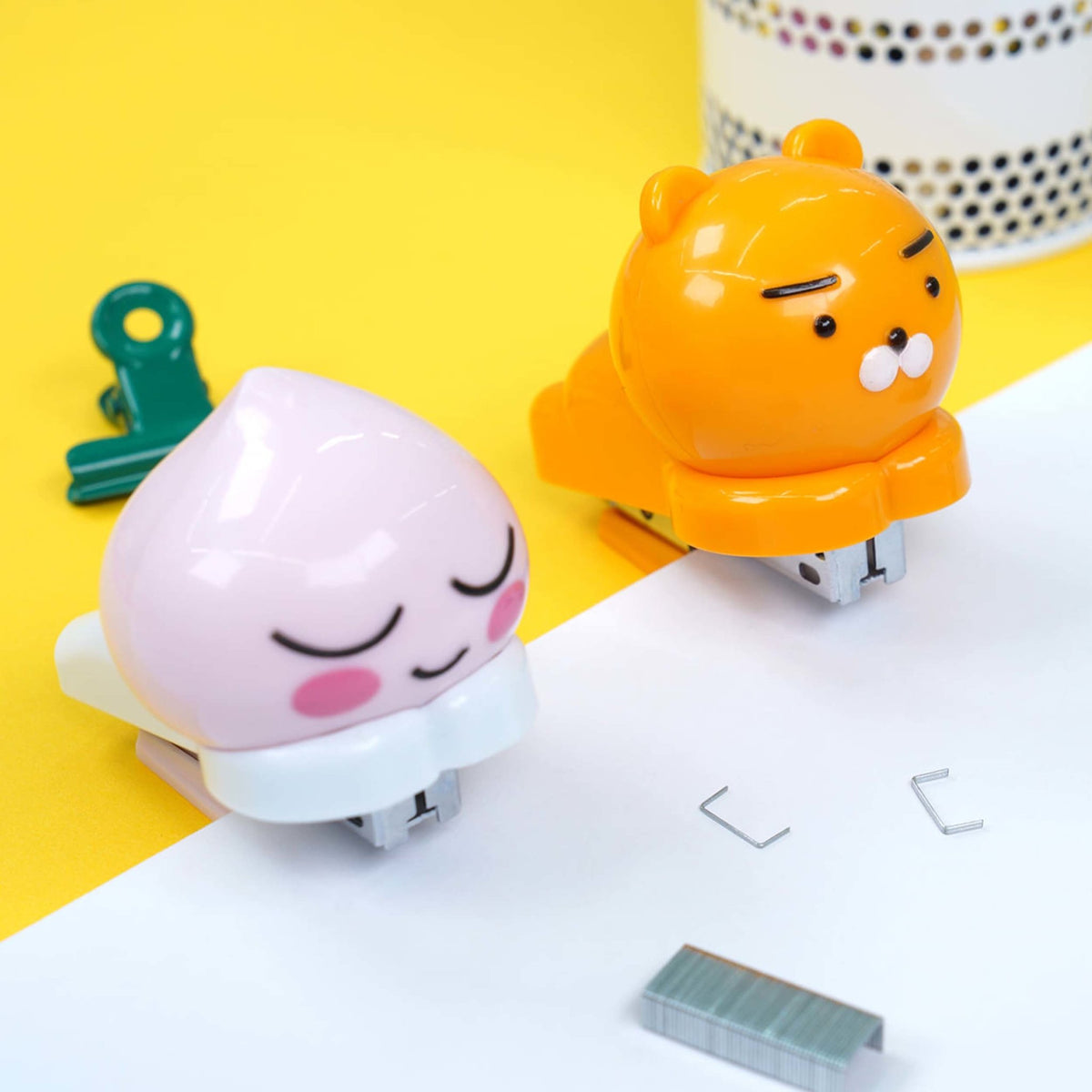 KAKAO FRIENDS Cute Character 3D Toy Figure Mini Stapler - SkoopMarket