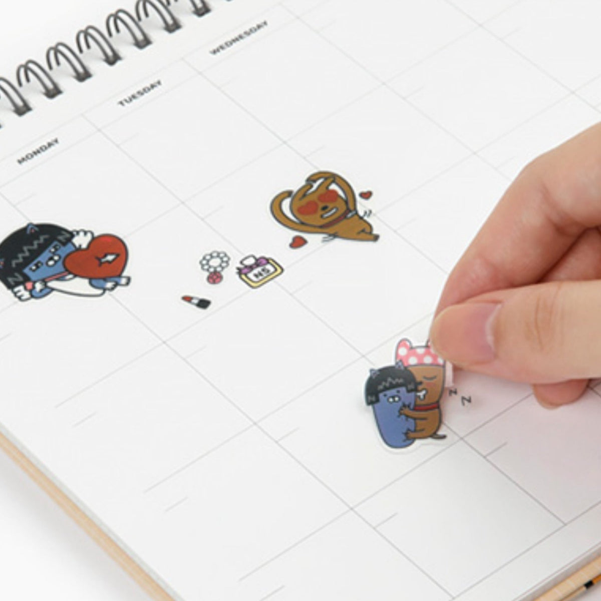 KAKAO FRIENDS Cute Character Clear Sticker Pack for Kids - SkoopMarket