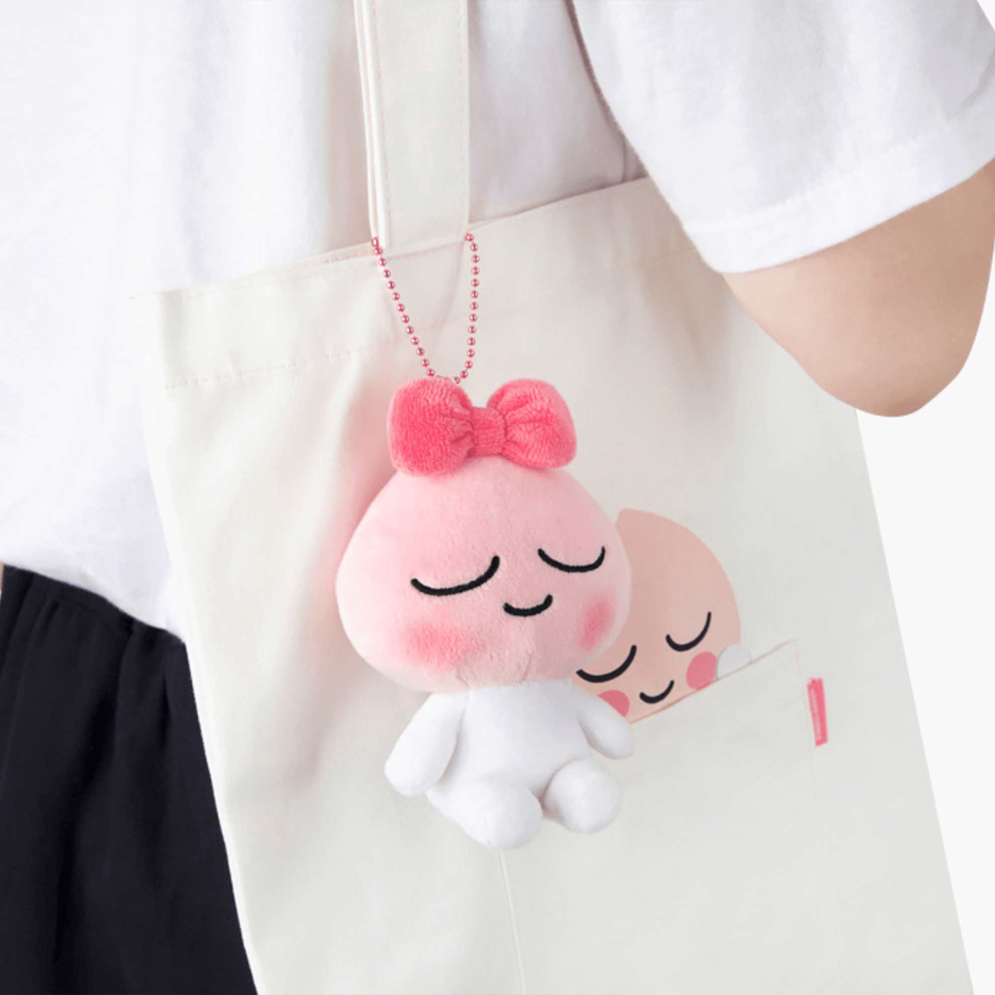 KAKAO FRIENDS Cute Character Soft Plush Doll Keychain Key Ring - SkoopMarket