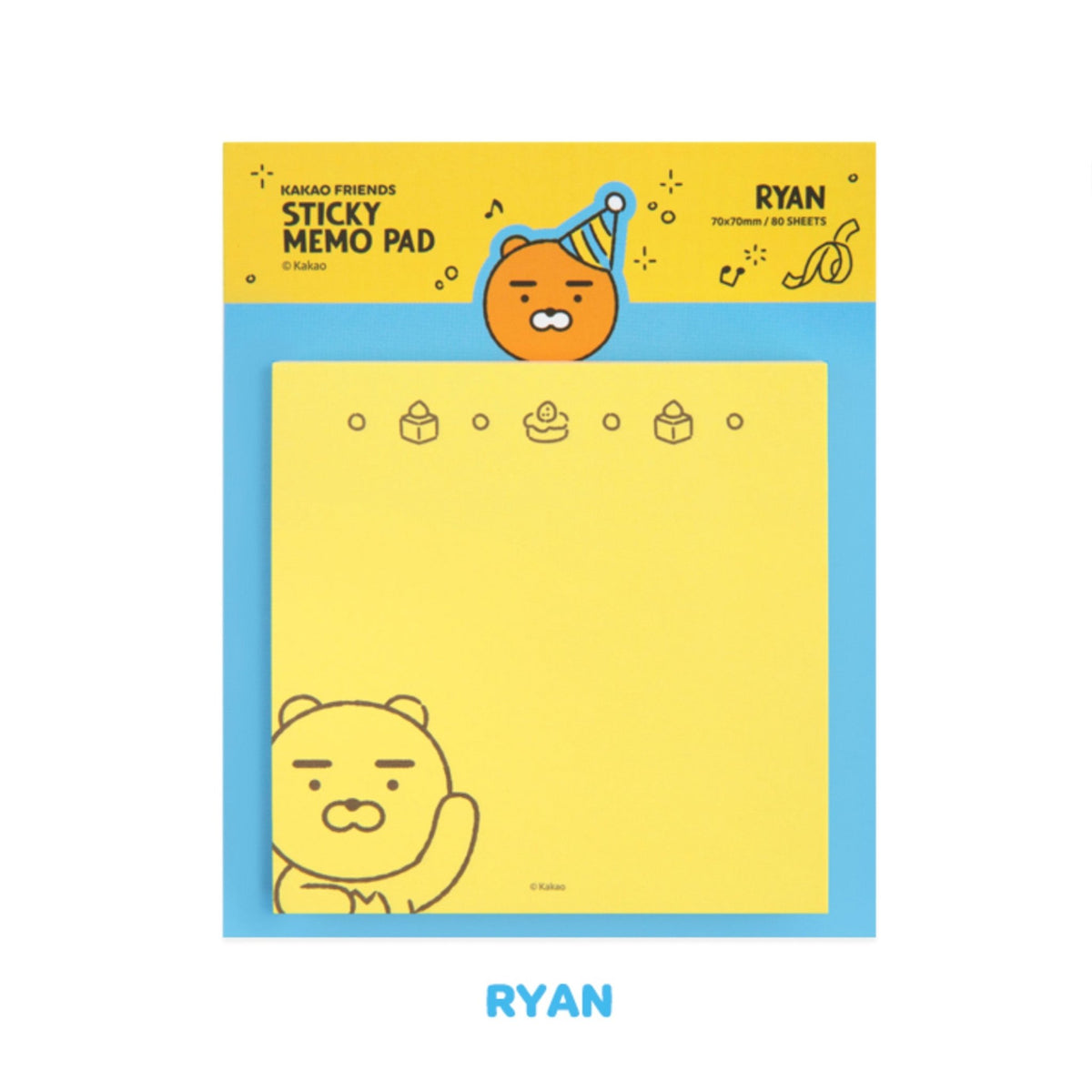 KAKAO FRIENDS Cute Character Sticky Notes Colorful Memo Pads - SkoopMarket