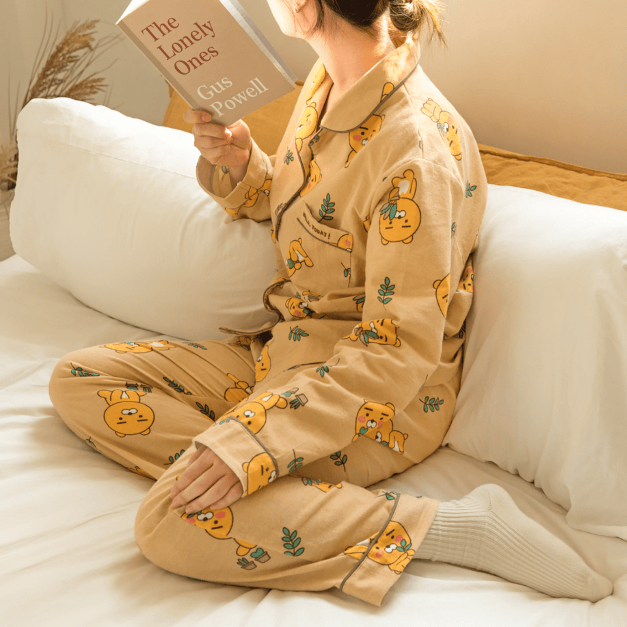 KAKAO FRIENDS Pajama Small Size Sleepwear 100% Cotton Clothes Set - SkoopMarket