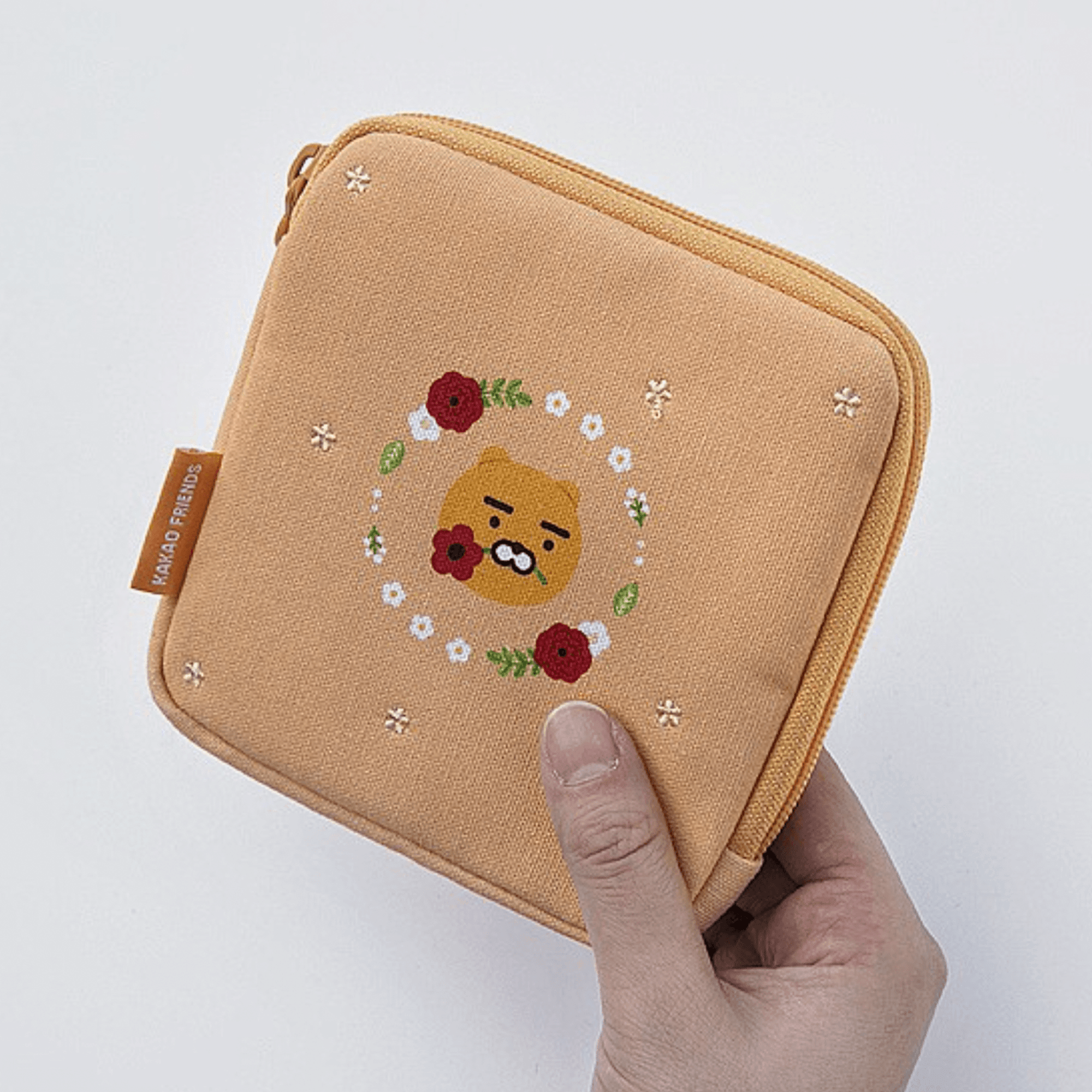 KAKAO FRIENDS Slim Small Mini Square Pouch Coin Wallet Purse Bag - SkoopMarket