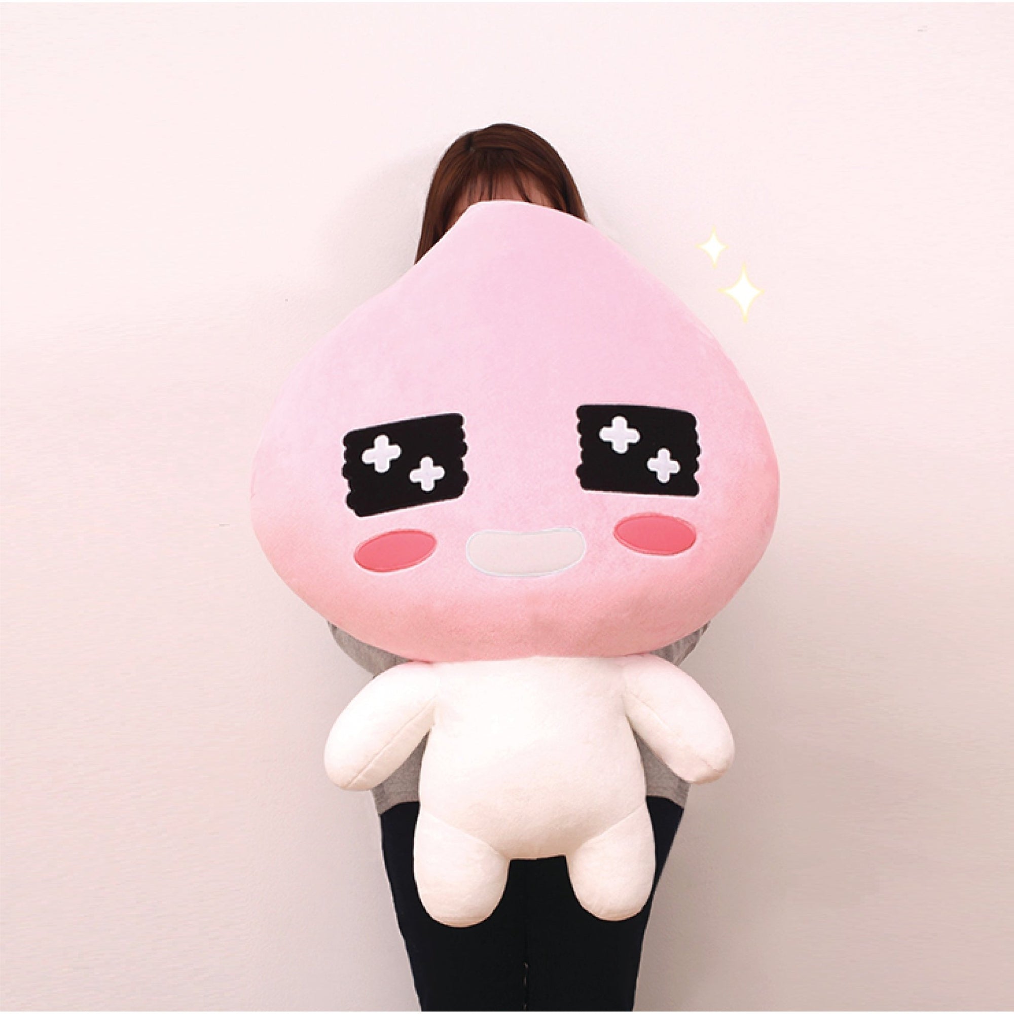 KAKAO FRIENDS Soft Collectible Gift Character Giant Doll (APEACH) - SkoopMarket