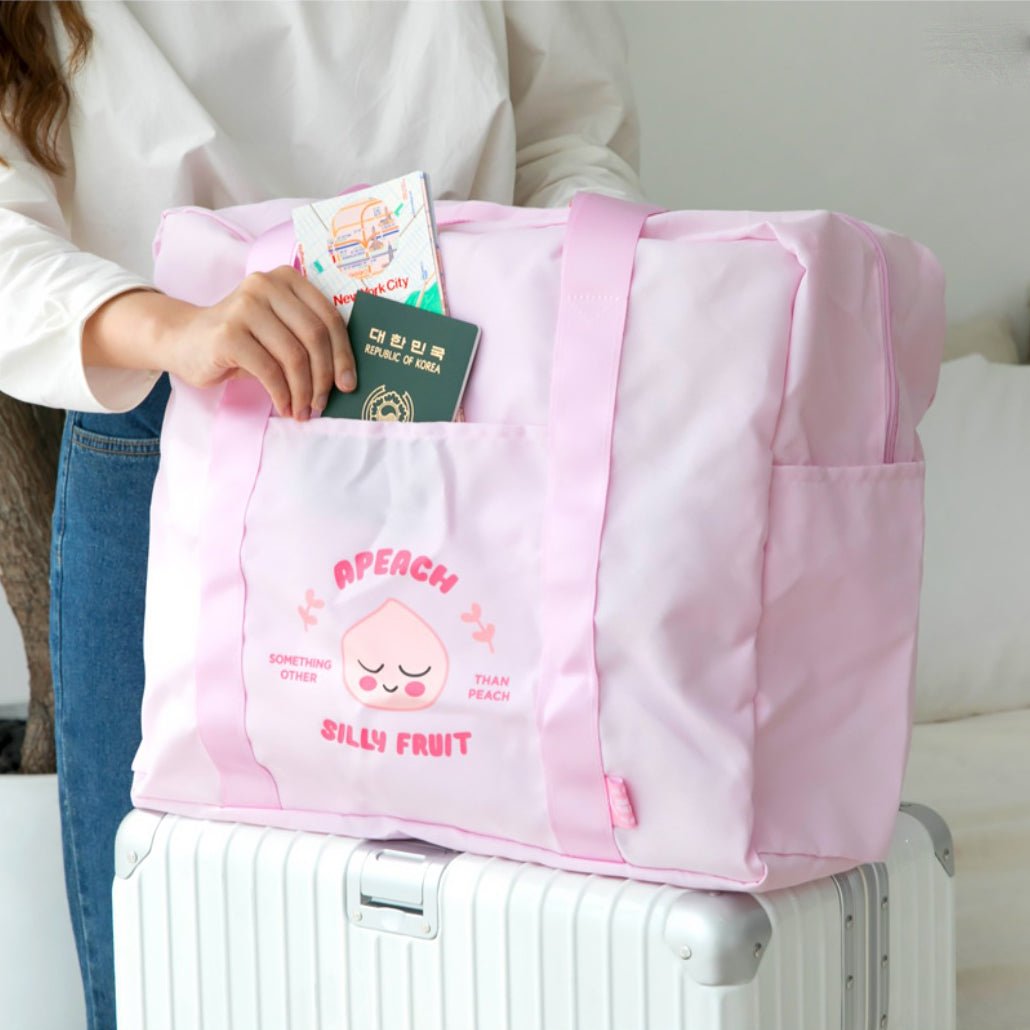 KAKAO FRIENDS Travel Folding Carrier Bag Pouch for Luggage - SkoopMarket