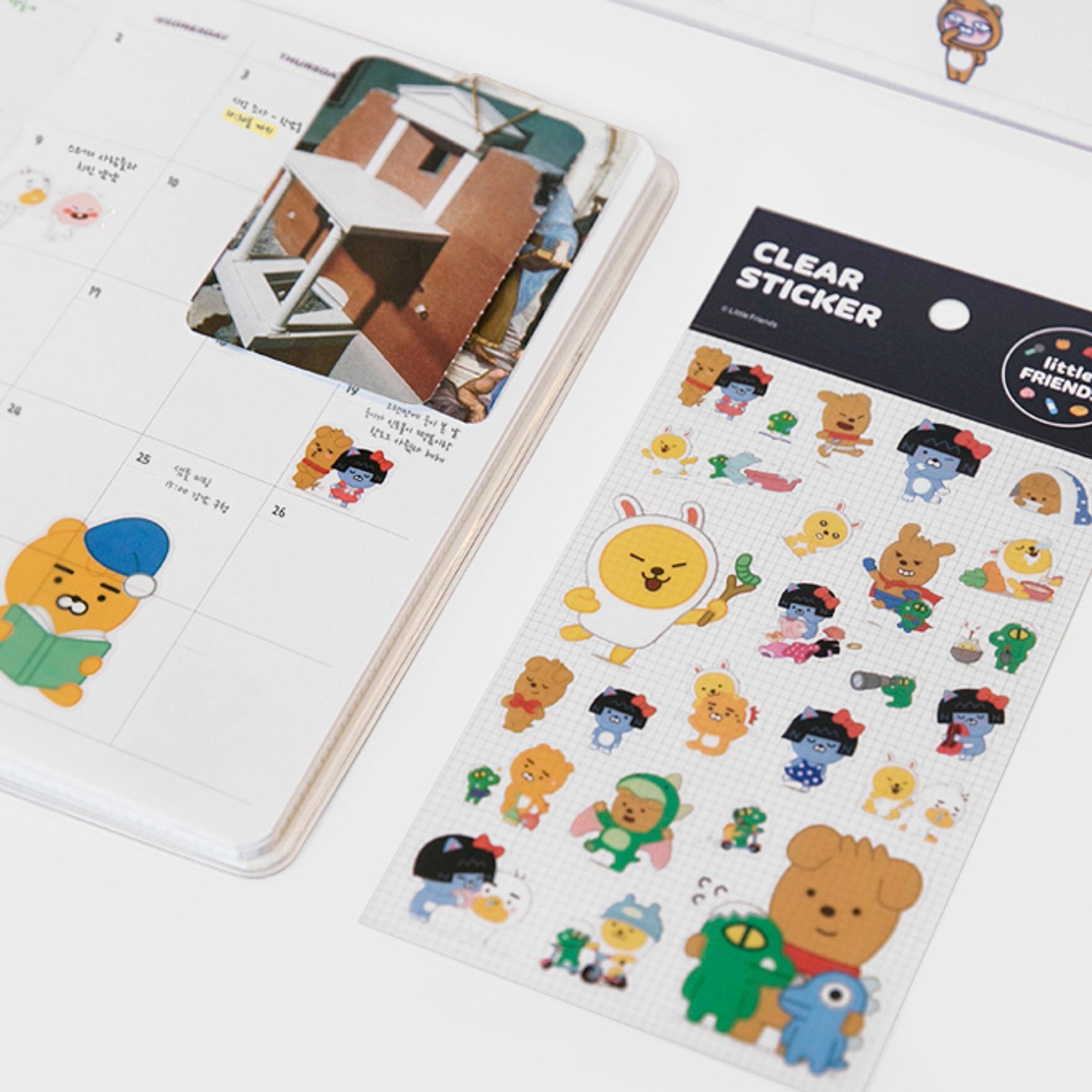 little FRIENDS Cute Character Clear Sticker Pack for Kids - SkoopMarket