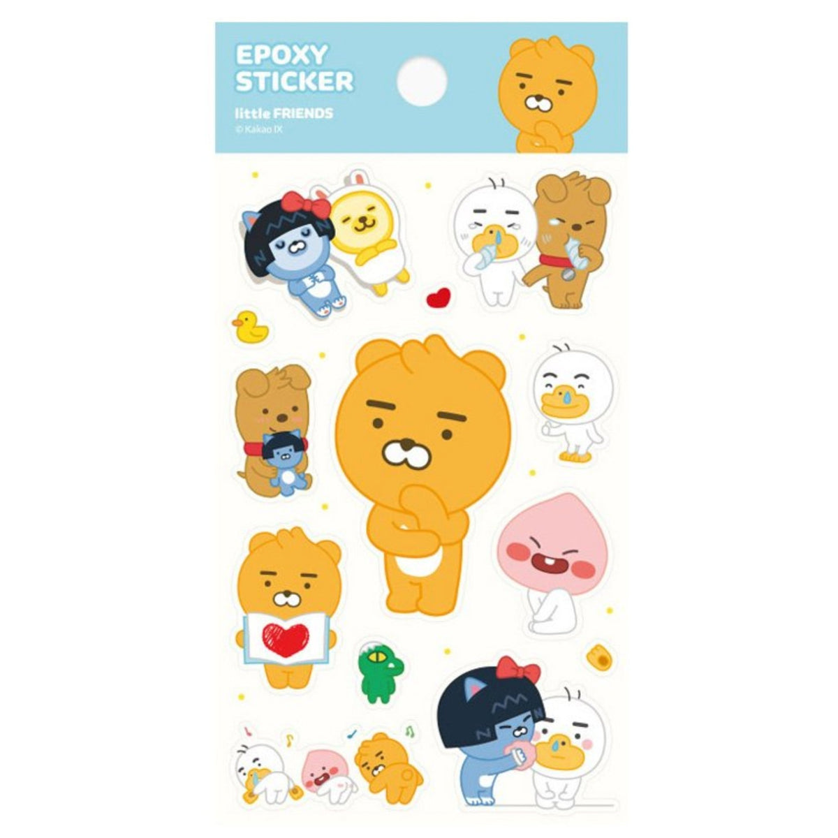 little FRIENDS Cute Character Epoxy Sticker Pack for Kids - SkoopMarket